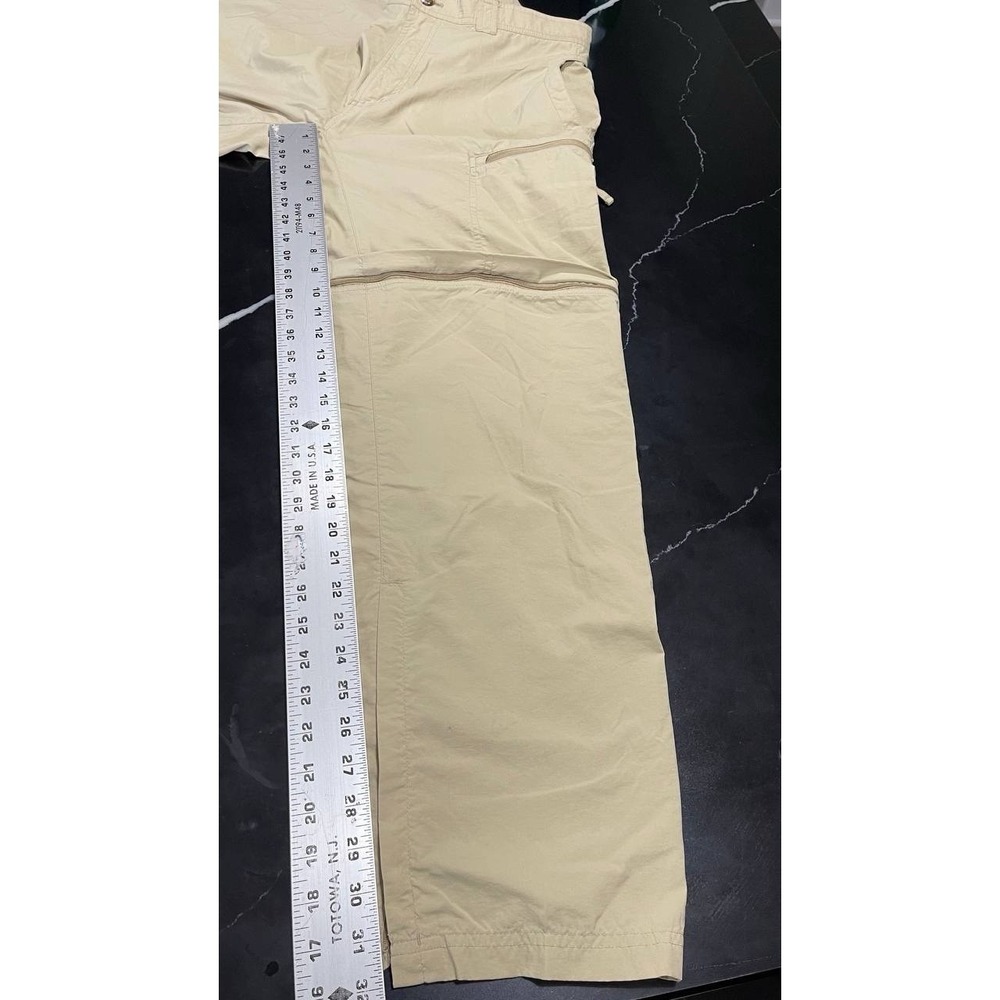 ExOfficio BugsAway Convertible Hiking Pants Mens 36x32 Tan Nylon Insect Shield⁠ - Picture 6 of 10